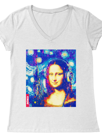 Mona Lisa Starry Nights V-Neck Top