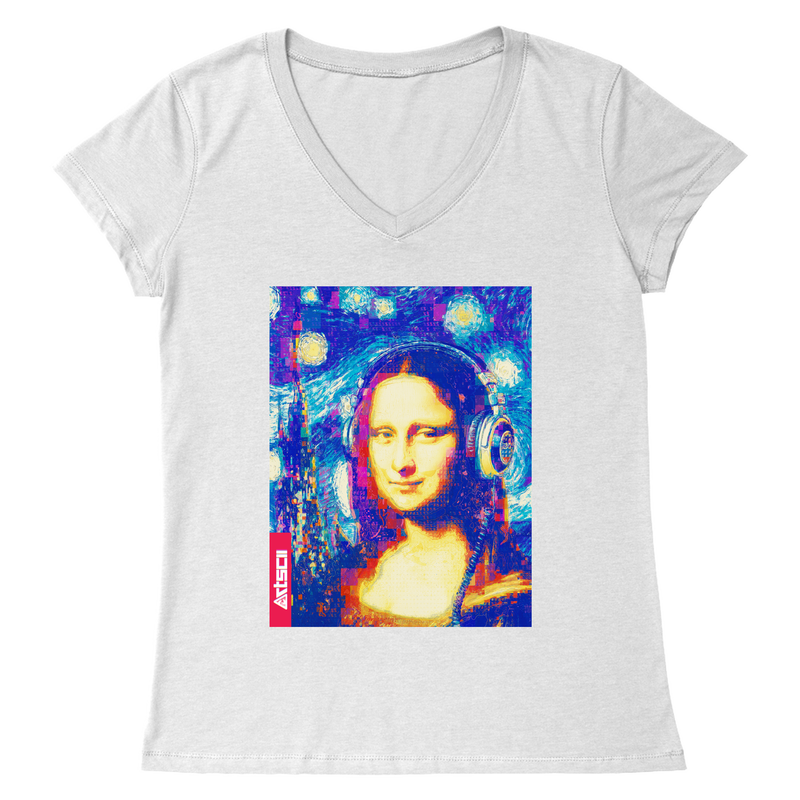 Mona Lisa Starry Nights V-Neck Top